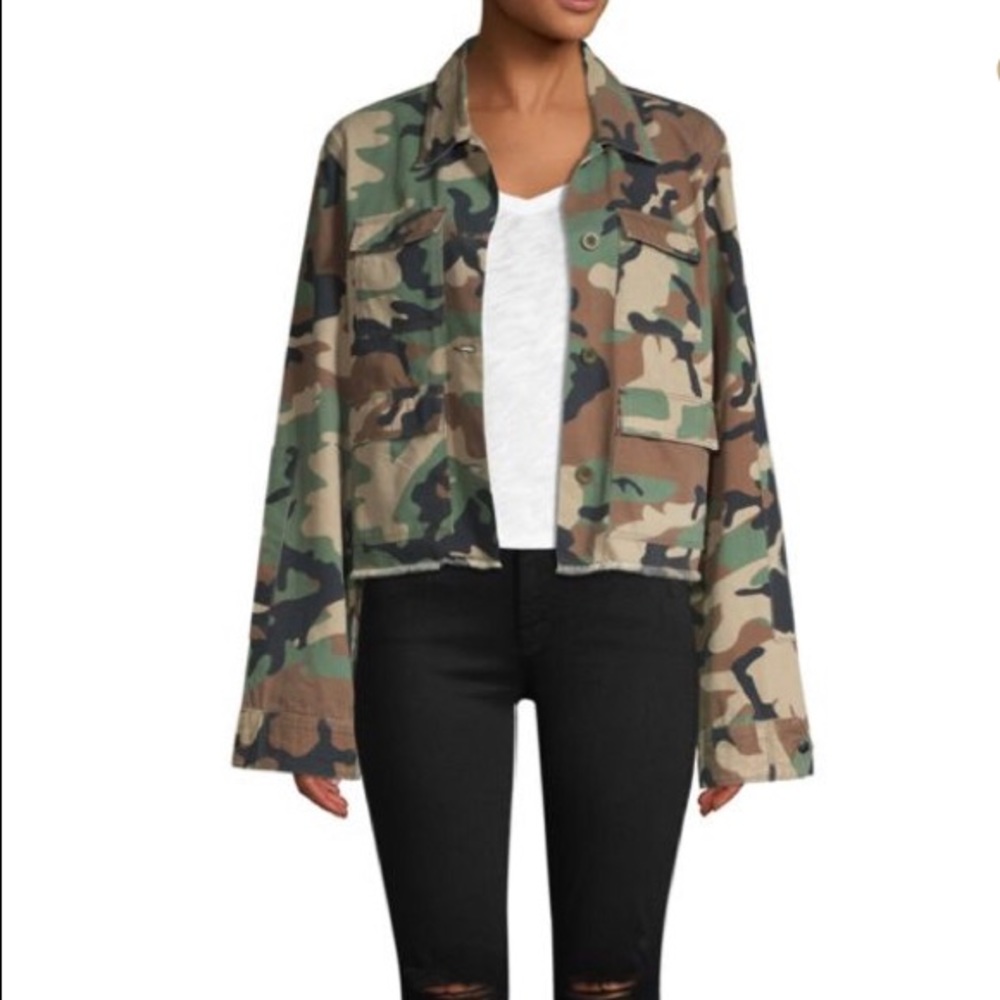 Thread & Supply Camo Military Jacket Sz S